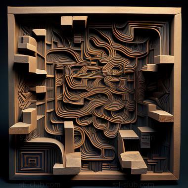 3D model st labyrinth (STL)